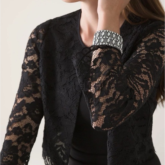 White House Black Market Lace Bolero Womens Size XS - Picture 3 of 6